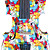  kinglos - (kt-1405) cartoon cão projeto roupa violino sólida spruce (tamanho multi-)