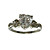  Cubic Zirconia Platinum Plated Heart Cut Shape Fashion Ring