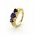  Luxurious Cubic Zirconia Platinum Plated Three Square Cut Shape Fashion Ring (More Colors)