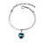  Austrian Crystal With Real Platinum Plated Anti-Allergy Ladies Bracelet The Heart Of The Ocean