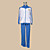  traje cosplay inspirado Inazuma Eleven-japanese delegação inverno uniforme do futebol