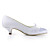  Satin Low Heel Closed Toe With Ruffles Wedding Shoes (More Colors)