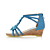  Kunstleder Keilabsatz Plattform Keile / Sandalen Party / Abend Schuhe mit Blume (weitere Farben)