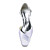  Satin Chunky Heel Square Toe With Ruffles Wedding Bridal Shoes (More Colors)
