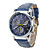  Men’s Casual PU Leather Analog Quartz Wrist Watch (Assorted Colors)