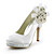  satin Stiletto Heel platform pumper med rhinestone / perle bryllup sko (flere farver)
