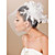  Beautiful Tulle And Feather Bridal Fascinator/Headpiece