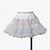  White Organza Knee-length Princess Lolita Petticoat