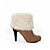  ruskind Stiletto Heel ankelstøvler / platform party / eveningshoes (flere farver)