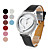  Women's Heart-Shaped PU Leather Style Analog Quartz Bracelet Watch (Assorted Colors)
