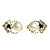  Heart Pattern Rhinestone Earrings