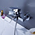  faucet banheira contemporânea cachoeira - montagem em parede
