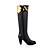  Leatherette Chunky Heel Knee High Boots Party/ EveningShoes