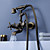  Antique Inspired Tub Faucet with Hand Shower (Antique Brass Finish)