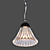  Luz de techo 60W moderna con diseño de vidrio cortina simple