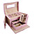  kleine vlinder alligatoring kunstleer ladies'jewelry box (meer kleuren)
