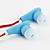  brede glimlach stereo in-ear oortelefoon (verschillende kleuren)