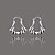  Gorgeous Silver Plate Pumpkin Earring