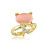  Elegant Alloy Kitty Design Fashion Ring With Crystal(More Colors)