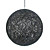  60W Modern Black Pendant Light with 1 Light in Globe Design