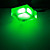  3W Green Light Acrylic Crystal LED Ceiling Bulb (85-265V)
