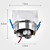  3W Green Light Acrylic Crystal LED Ceiling Bulb (85-265V)