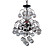  Modern Crystal Chandelier with 3 Lights