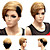  Capless court synthétique de haute qualité japonaise Kanekalon droite étoile style perruque Rihanna Coiffure 1
