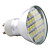 gu10 4w 27x5050 SMD 250-300lm 2800-3300k branco quente lâmpada LED SPOT (220-240v)