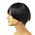  Capless Short High Quality Synthetic Black Curly Hair Wig