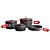  3-4 People 7-Piece Camping Cookset 2.2L Pot,1.2L Pot,7.5In Pan,2pc Pot Cover