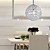  60W Comtemporary Pendant Light with 1 Light in Honeycomb Design