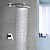  Chrome Wall Mount Rain Single Handle Shower Faucet(0758-HM-6109)
