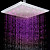  Contemporary 7 Colors Changing LED Chrome Shower Faucet Head of 12 inch