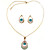  Beatiful Alloy With Crystal India Princess Women's Jewelery Set Including Necklace,Earrings (More Colors)