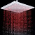  Contemporary 7 Colors Changing LED Chrome Shower Faucet Head of 12 inch