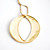  gorgeous runde Aushöhlung Kreis Frauen-Schmuck-Set bestehend aus Halskette und Ohrringe