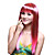  Capless Long High Quality Synthetic Fationable Straight Wig Full Bang Party Style