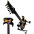  Derulo - Ambilight ledede indlagt FRET-markører elektrisk guitar med pose / rem / picks / kabel / whammy bar / batteri