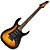  Derulo - (held-v7) els elektrische gitaar met tas / riem / picks / kabel / whammy bar