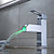  Color Changing LED Waterfall Bathroom Sink Faucet - Blade Series