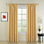  (Two Panels) Classic Yellow Solid Thermal Curtains