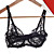  Sexy Seamless Rose Print Lace Thin Bra