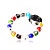 Forma Oval Quartzo Movimento com relógio bracelete de cristal