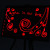  3.6W Black LED Lighted Writable Menu Board Multi-colored (28 Light Modes / Marker Included / Easel not Included)