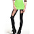  Imitation Leather Mesh Spliced Leggings
