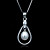  Fine Jewelry Elegant Silver Profile Zircon Freshwater Pearl Sterling Silver Necklace