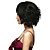  Capless 100% Human Hair Short Curly Black Wig