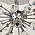 NORTHALLERTON - Lampadario in cristallo con 6 lampadine