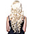  Capless Charming Long Wave Golden Blonde Wig Full Bang